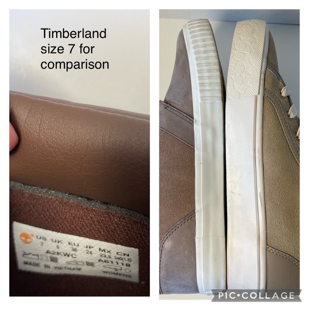 Coach Citysole Suede High Top Platform Sneaker Womens 7 - Picture 9 of 9